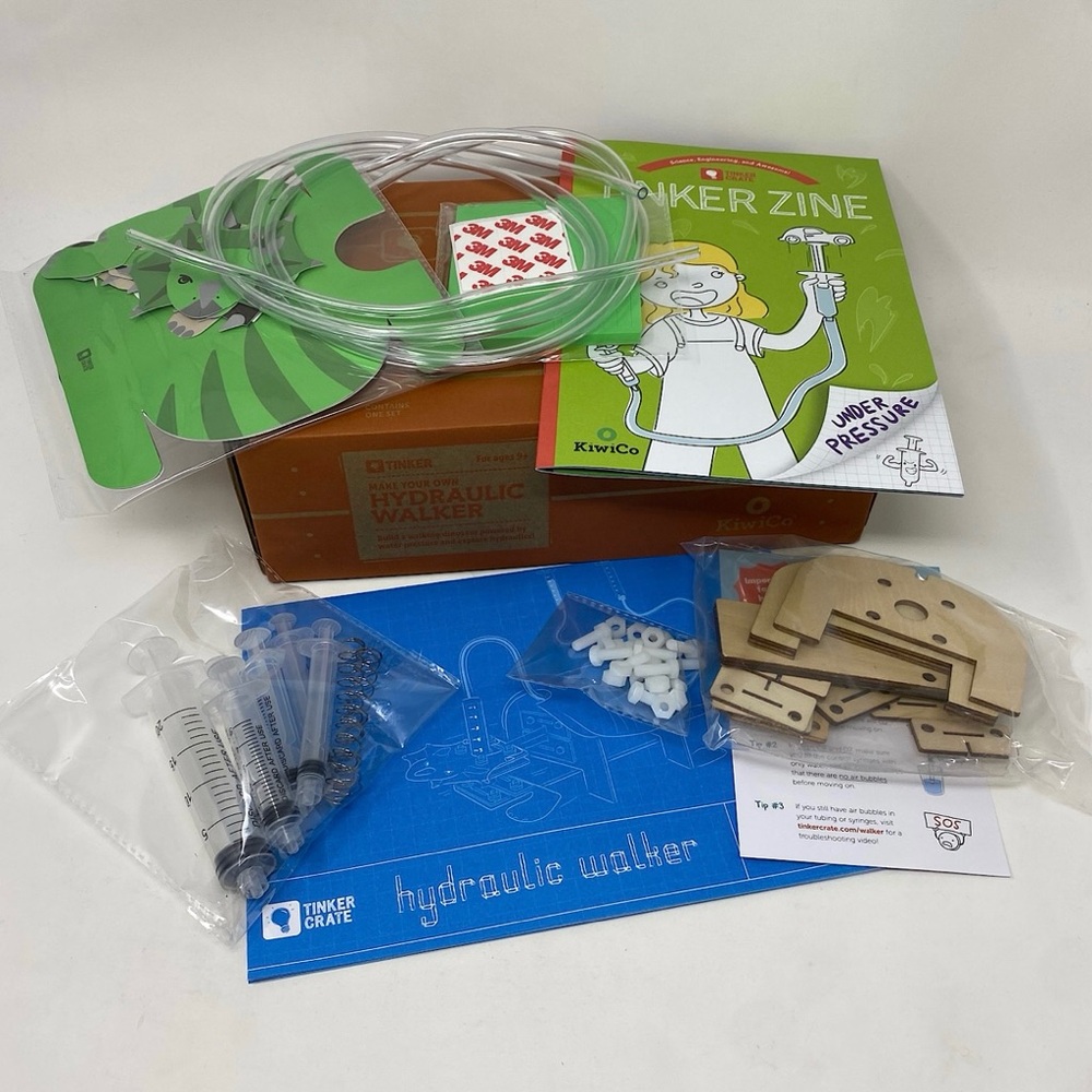 KiwiCo Tinker Crate - Make Your Own Hydraulic Walker